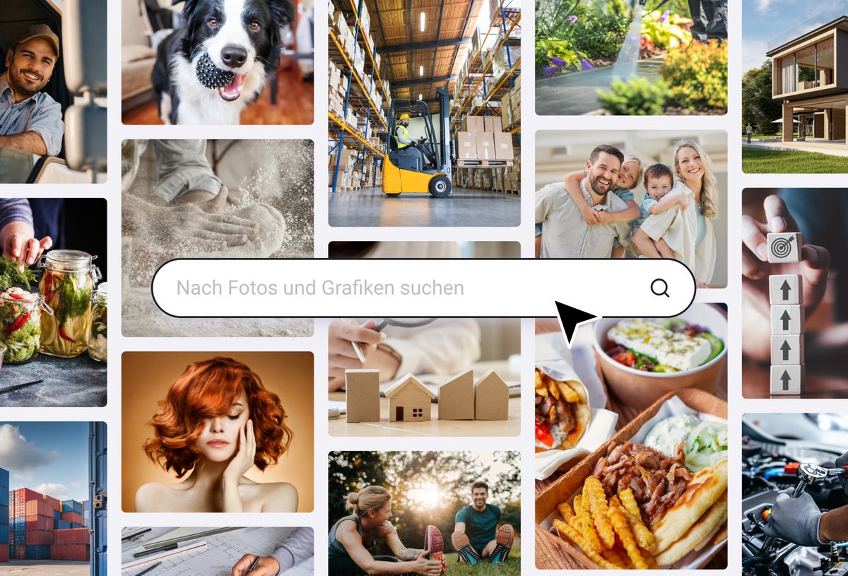 Übersicht verschiedenster Stock-Bilder