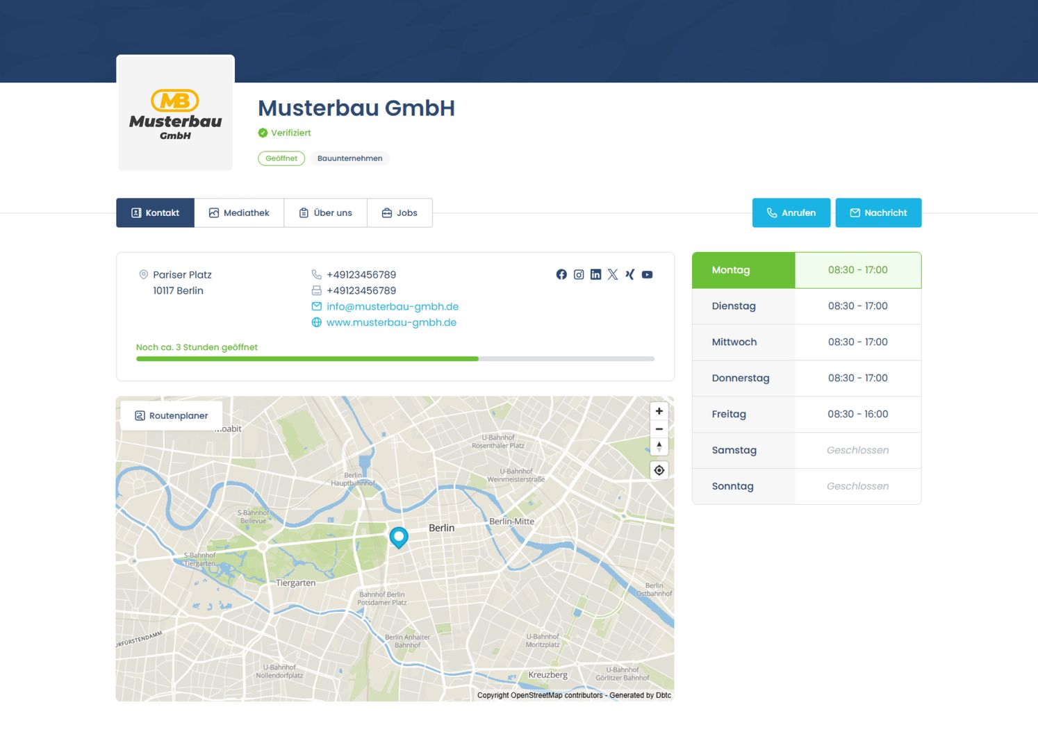 Unternehmenseintrag